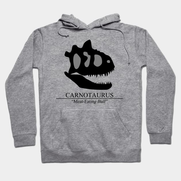 Carnotaurus Skull Hoodie by SakuraDragon